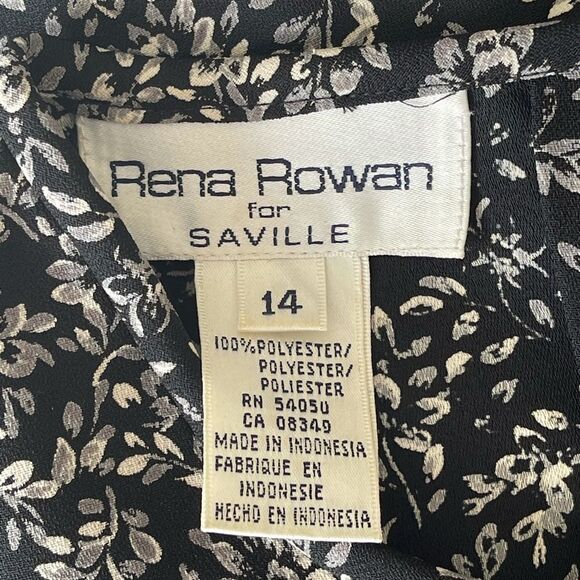 VTG Rena Rowan for Saville Buttons Back Flower Top - Picture 5 of 6